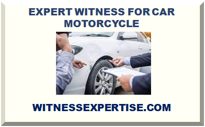 EXPERT WITNESS FOR CAR MOTORCYCLE ACCIDENT 2025