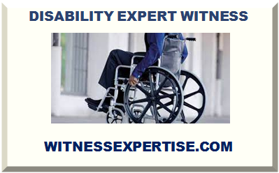 DISABILITY EXPERT WITNESS