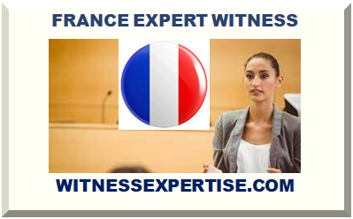 FRANCE EXPERT WITNESS 2025