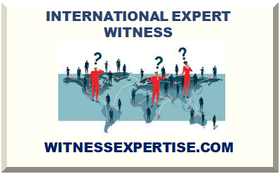 INTERNATIONAL EXPERT WITNESS 2025