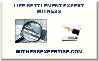 LIFE SETTLEMENT EXPERT WITNESS 2024