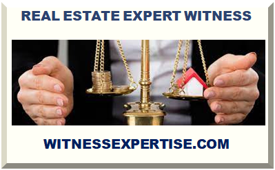 REAL ESTATE EXPERT WITNESS