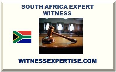 SOUTH AFRICA EXPERT WITNESS