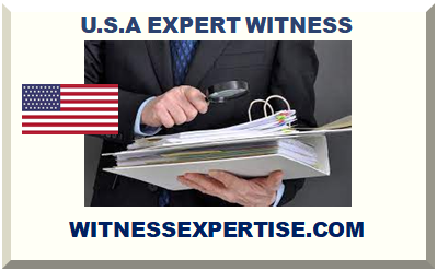 U.S.A EXPERT WITNESS