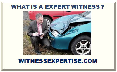 WHAT IS A EXPERT WITNESS ? DEFINITION WITNESS EXPERTISE